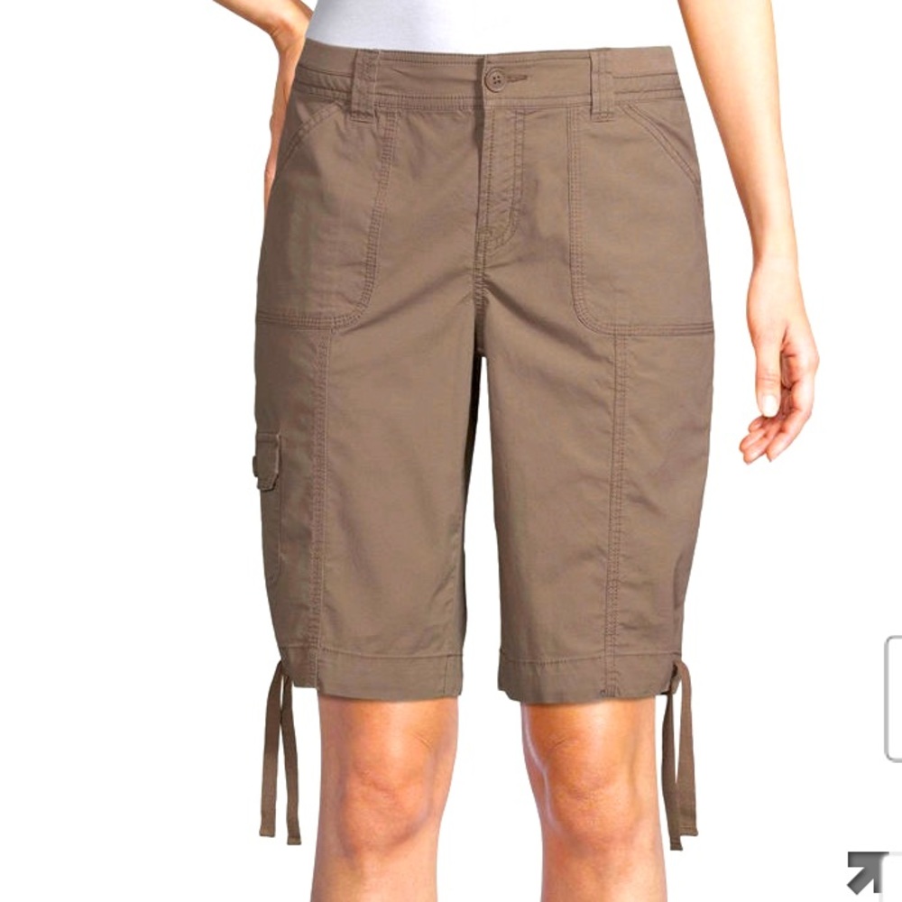 St. John's Bay Womens Mid Rise 11" Bermuda Short
